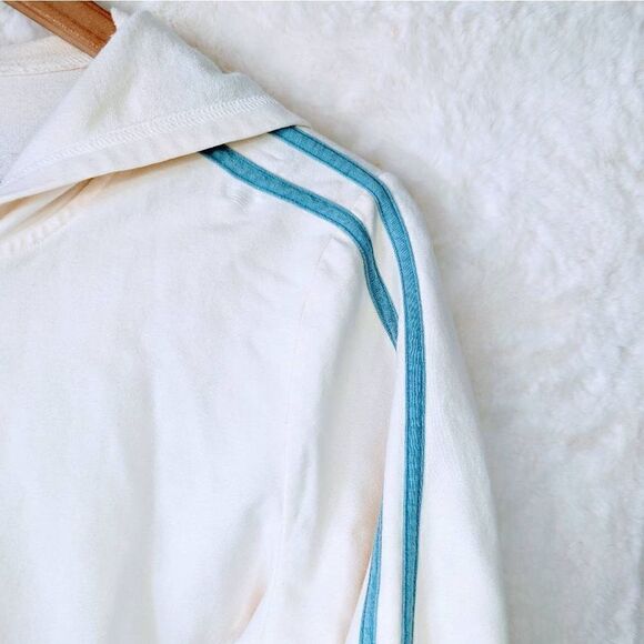 Zena Sport Cream and Baby Blue Full Zip Hoodie Size Small - Picture 8 of 9